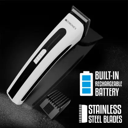 ZEBRONICS ZEB-HT51 Trimmer 45 mins Runtime 3 Length Settings (White, Black) ZEBRONICS ZEB-HT51 Trimmer 45 mins Runtime 3 Length Settings (White, Black)